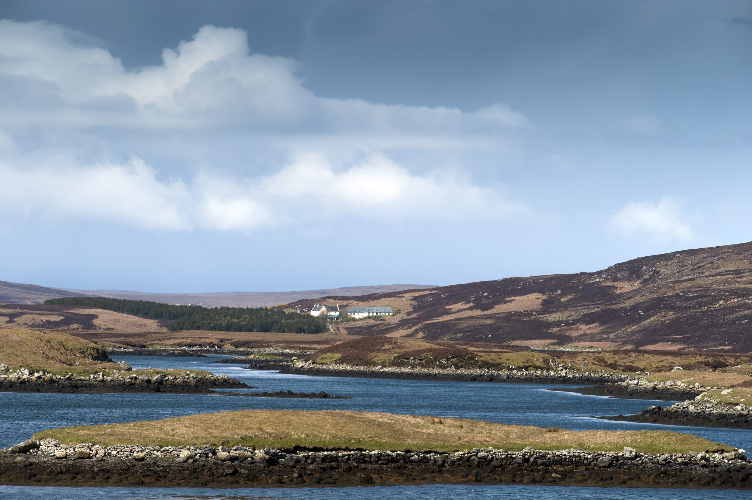 Sea loch and moorland on North Uist, Outer Hebrides